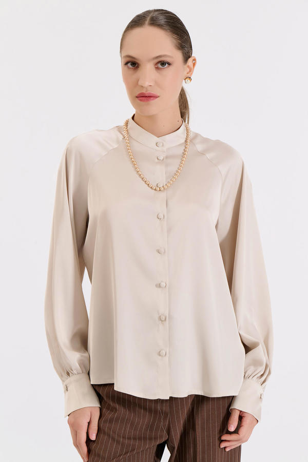 Πουκάμισο σατέν με Όρθιο Γιακά Bill Cost Promotions 