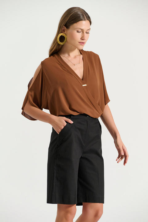 Βερμούδα βαμβακερή με λοξές τσέπες Bill Cost Χρώμα  Προσφορές 