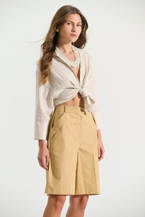 Βερμούδα βαμβακερή με λοξές τσέπες Bill Cost Χρώμα  Προσφορές 