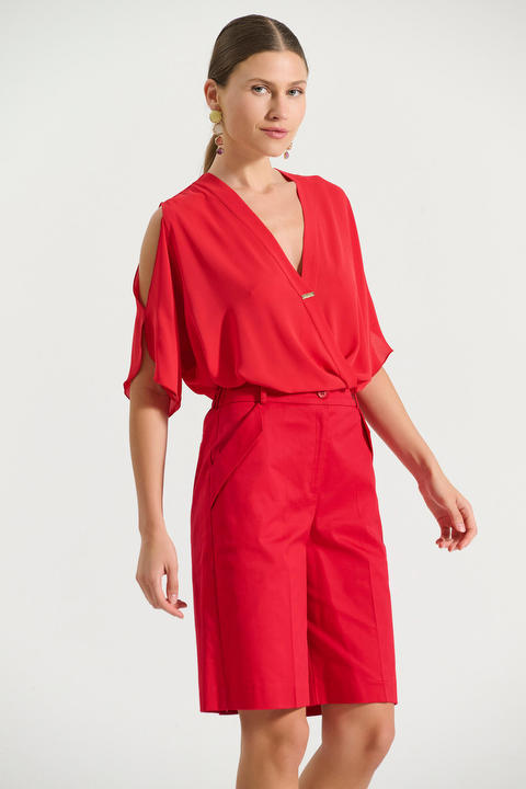 Βερμούδα βαμβακερή με λοξές τσέπες Bill Cost Χρώμα  Προσφορές 