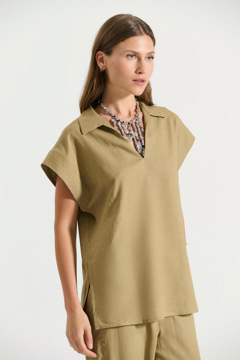 Μπλούζα με Γιακά και V Άνοιγμα Bill Cost Προσφορές 