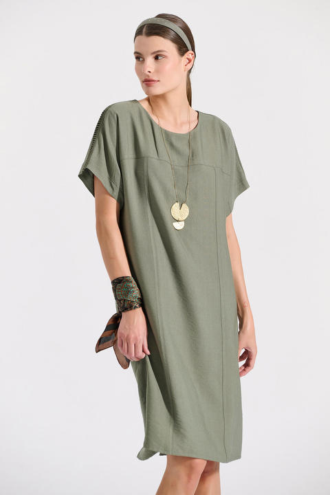 Φόρεμα με αζούρ διακοσμητική τρέσα Bill Cost Χρώμα  Προσφορές 