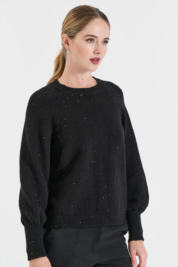  Μπλούζα πλεκτή με Λαμπερές Λεπτομέρειες Bill Cost Χρώμα  Promotions 