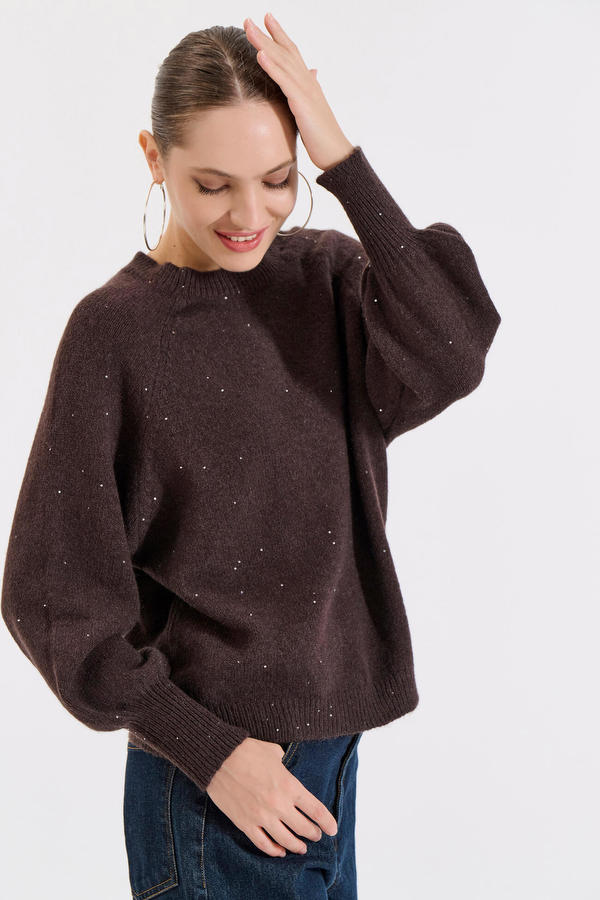  Μπλούζα πλεκτή με Λαμπερές Λεπτομέρειες Bill Cost Χρώμα  Promotions 