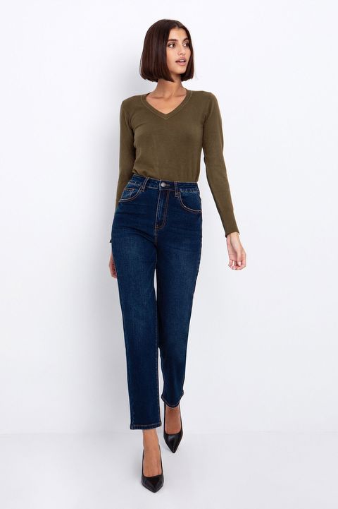 Τζίν mom fit Toi & Moi Χρώμα  Προσφορές 