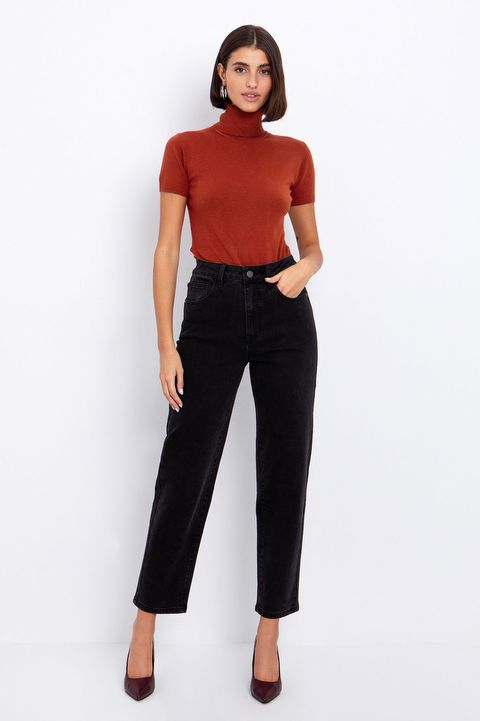 Τζίν mom fit Toi & Moi Χρώμα  Προσφορές 