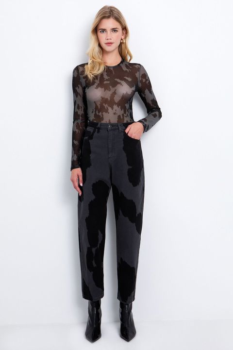 Tζιν straight print cow Toi & Moi Outlet 