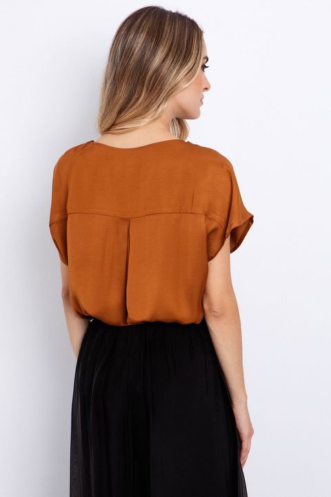 Μπλούζα viscose satine με V Toi & Moi Χρώμα  Προσφορές 