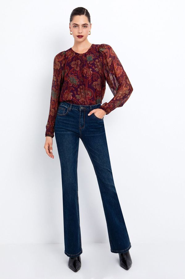 Μπλούζα εμπριμέ viscose-μετάξι Toi & Moi Promotions 