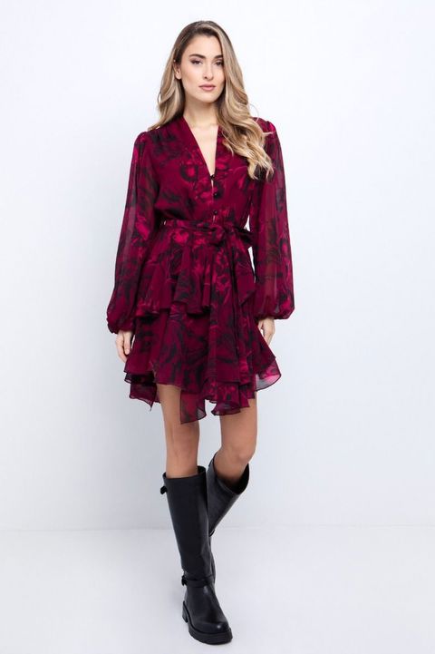 Φόρεμα φλοράλ ruffled Toi & Moi Outlet 