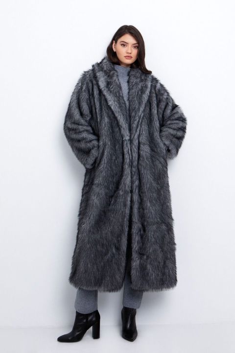 Γούνα Oversized μακριά faux Toi & Moi Χρώμα  Outlet 