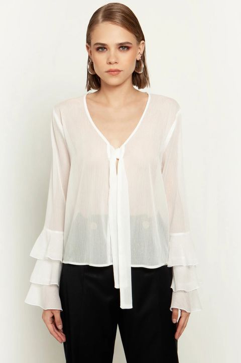 Μπλούζα ruffle  λούρεξ  Toi & Moi Outlet 